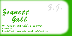 zsanett gall business card
